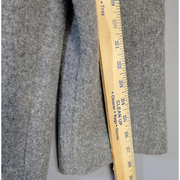 East 5th Coat Womens Medium Gray Wool Blend Walker Lined Button Front Pockets - Picture 11 of 14